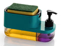 2-in-1 Soap Dispenser & Sponge Holder-Kitchen sink Organizer with Soap Pump