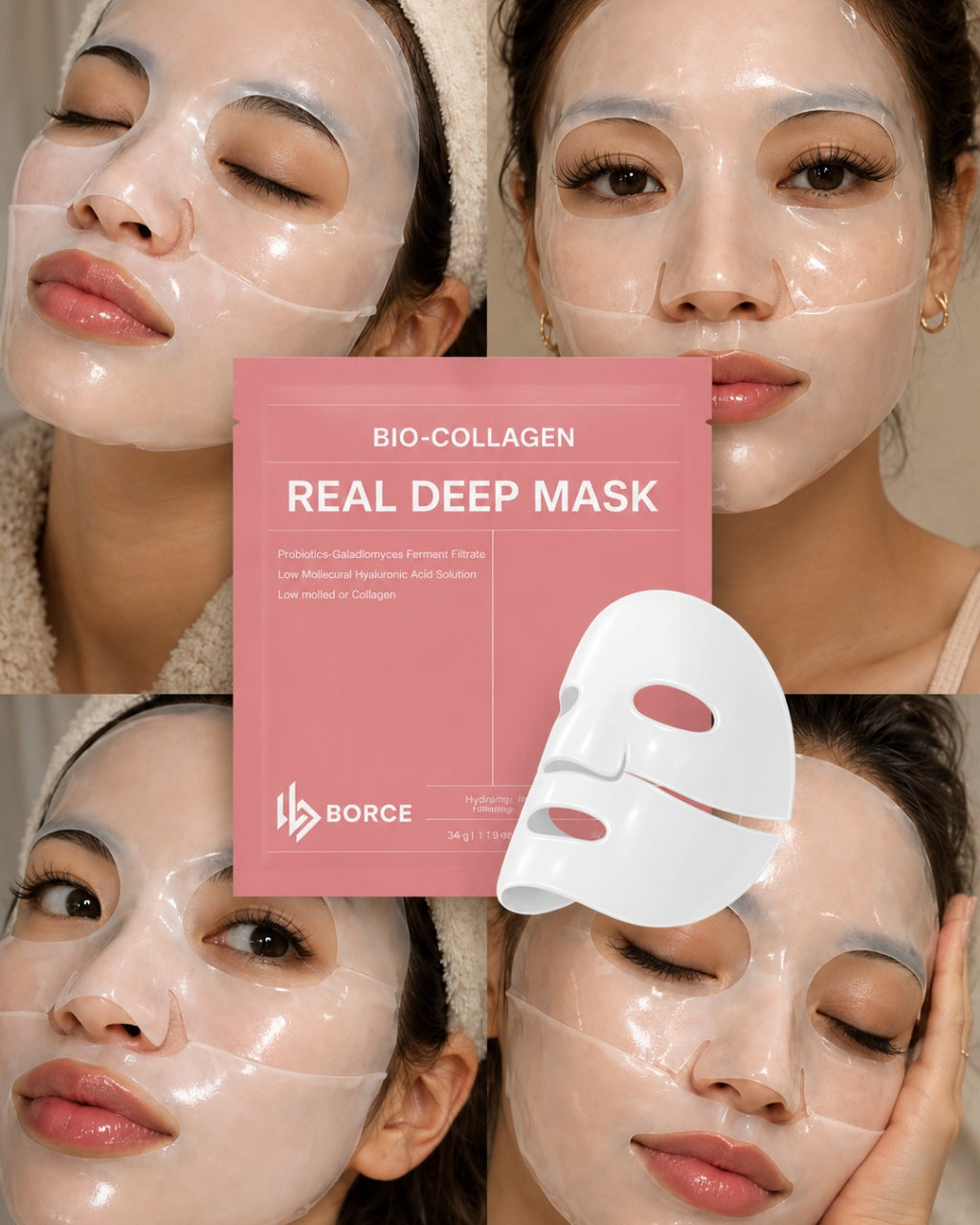 Bio-Collagen Real Deep Mask – Hydrating & Skin Glow Sheet Mask