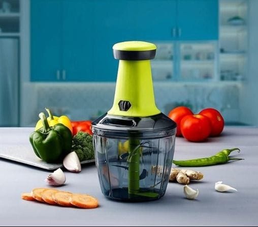 Manual vegetable & Fruit chopper- Easy pull string Food with sharp Blades